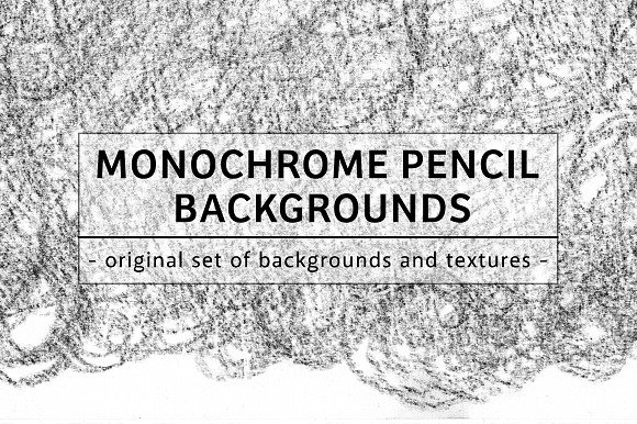 49 MONOCHROME PENCIL BACKGROUNDS in Textures - product preview 6