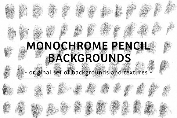 49 MONOCHROME PENCIL BACKGROUNDS in Textures - product preview 2