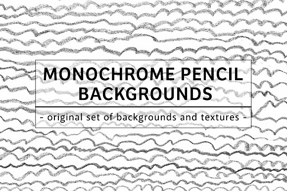49 MONOCHROME PENCIL BACKGROUNDS in Textures - product preview 11