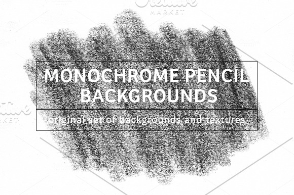 49 MONOCHROME PENCIL BACKGROUNDS in Textures - product preview 13