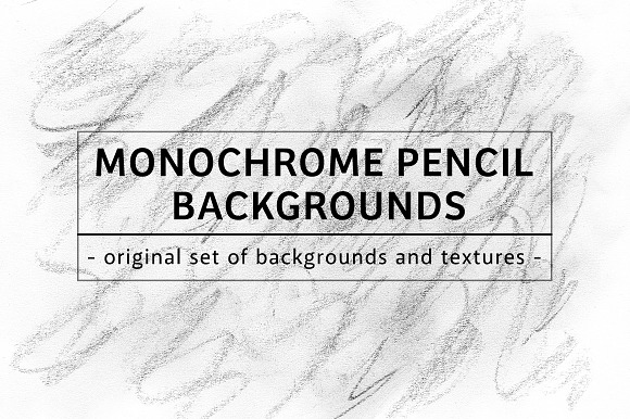 49 MONOCHROME PENCIL BACKGROUNDS in Textures - product preview 15