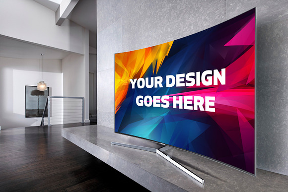 Download Curved Screen TV Mock-up#2