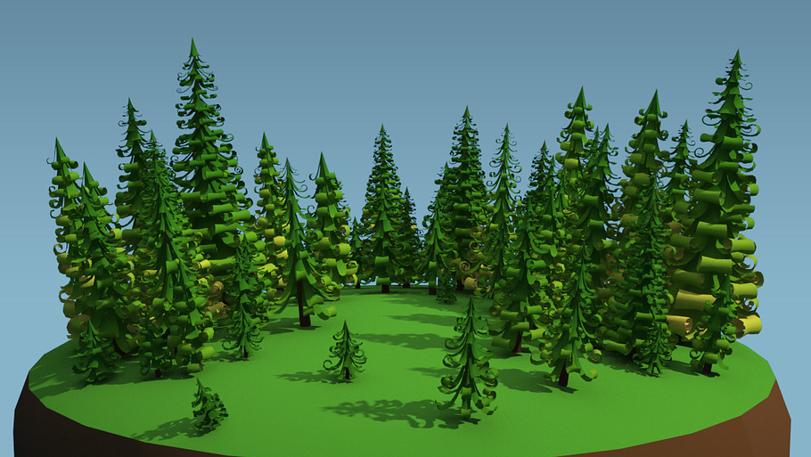 Fir trees pack - 02 in Environment - product preview 6