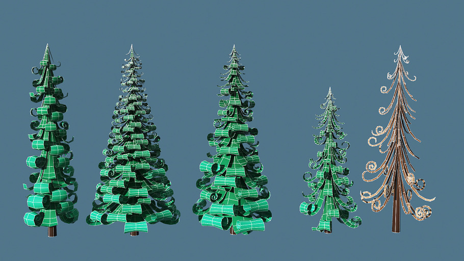 Fir trees pack - 02 in Environment - product preview 7