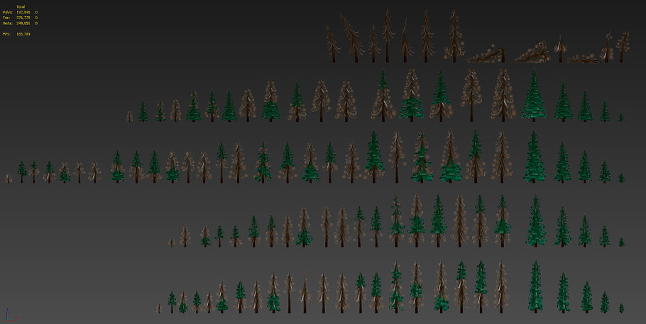 Fir trees pack - 02 in Environment - product preview 8