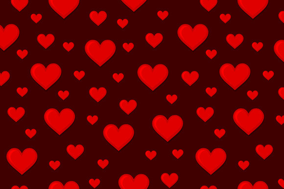 Red Hearts Seamless Background