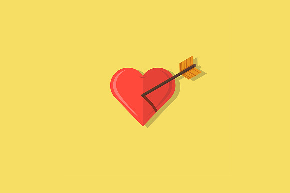 Heart Shot With An Arrow
