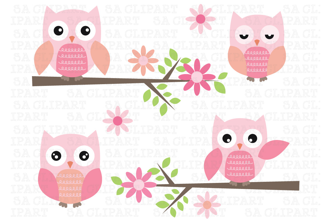 Cute Owl Clipart ~ Illustrations ~ Creative Market