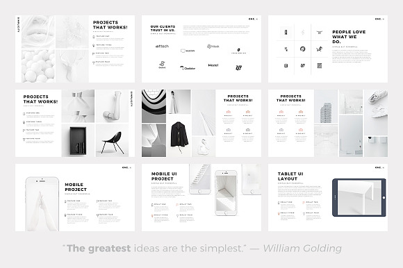 ONE. Minimal Keynote Template in Presentation Templates - product preview 4