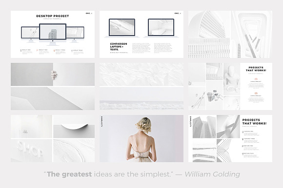 ONE. Minimal Keynote Template in Presentation Templates - product preview 5