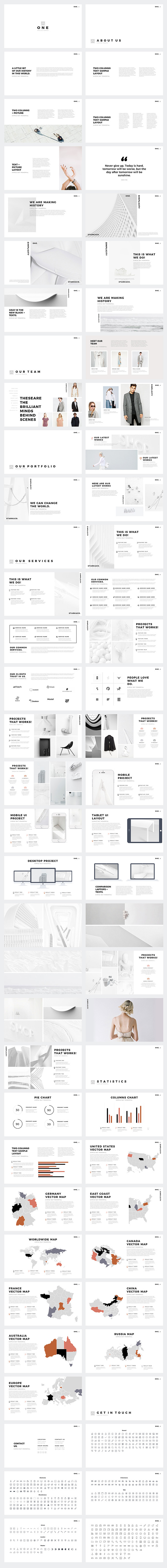 ONE. Minimal Keynote Template in Presentation Templates - product preview 8