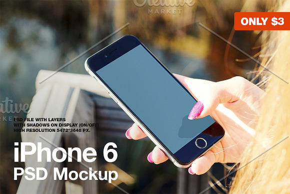 Download iPhone 6 PSD Mockup