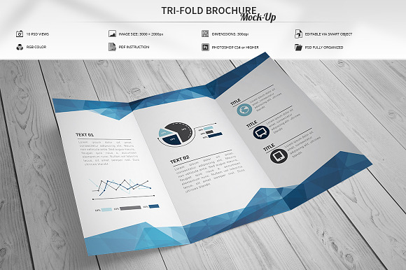 Download Tri-Fold Brochure Mock-Up