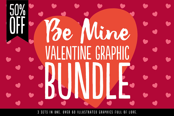 Be Mine Bundle - 50% OFF - Illustrations