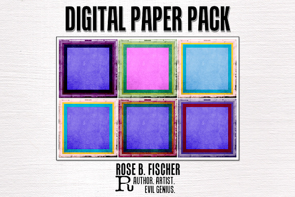 Digital Paper-Framed Grunge