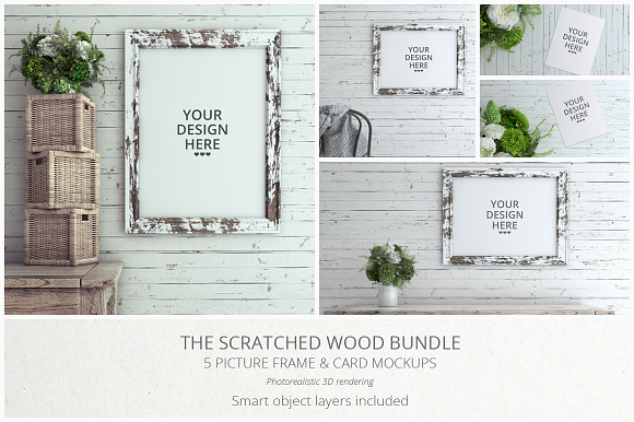 Download Scratched Wood MockUp Bundle