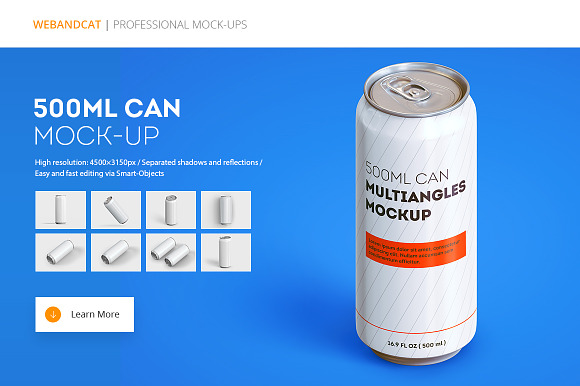 Download Can Mock-up (500 ml)