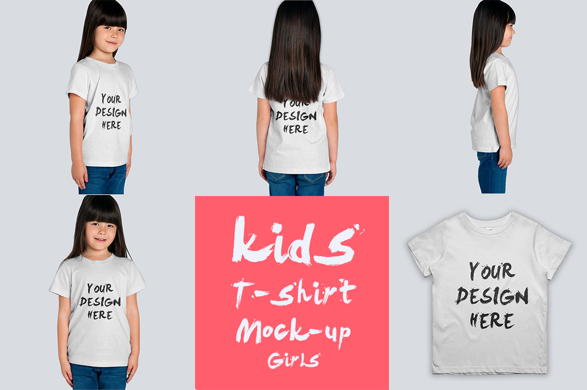 Download kids T-shirt Mock-up ~ Product Mockups ~ Creative Market