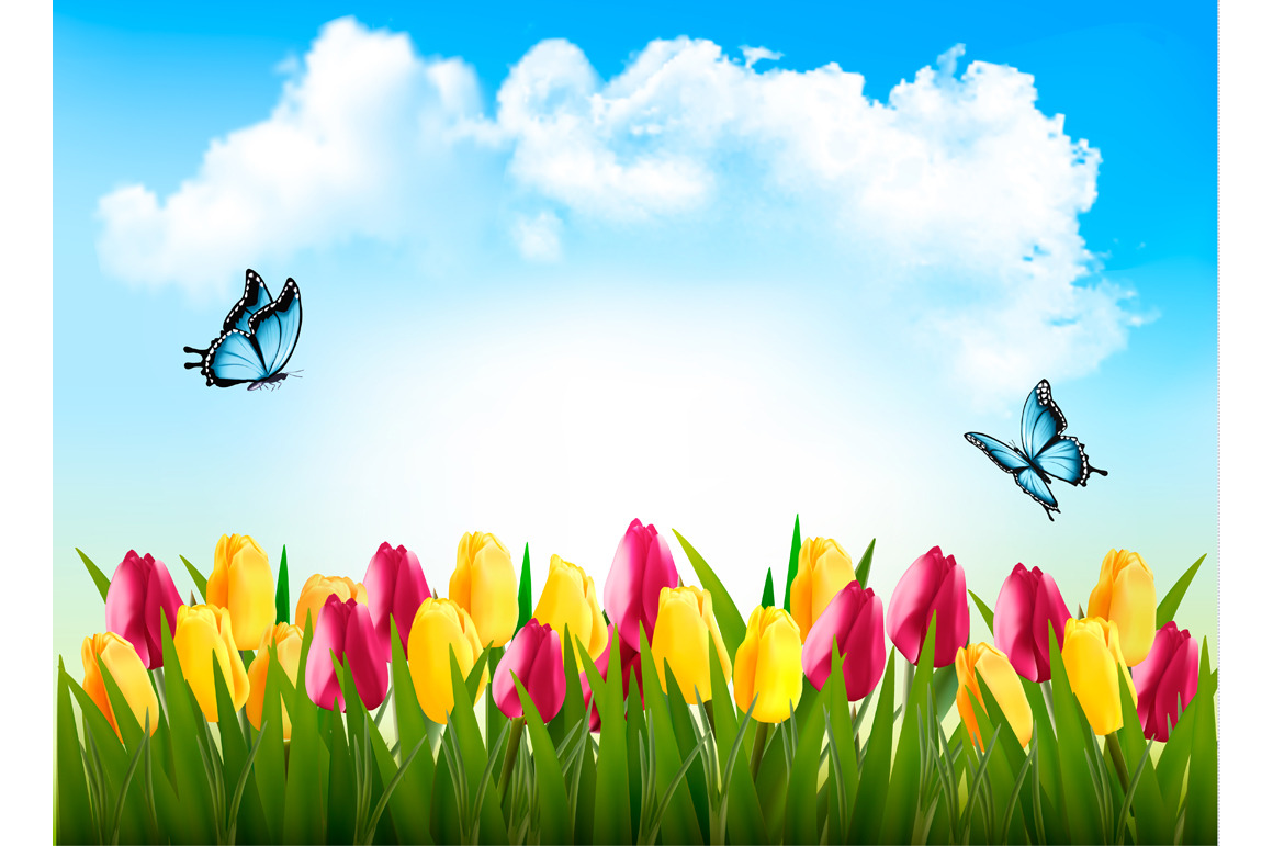 Nature Spring Background Illustrations Creative Market