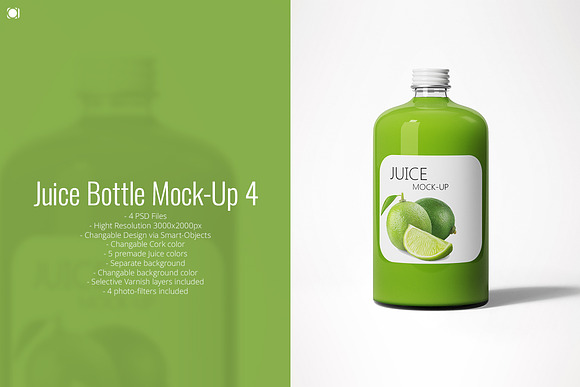 Free Juice Bottle Mock-Up 4