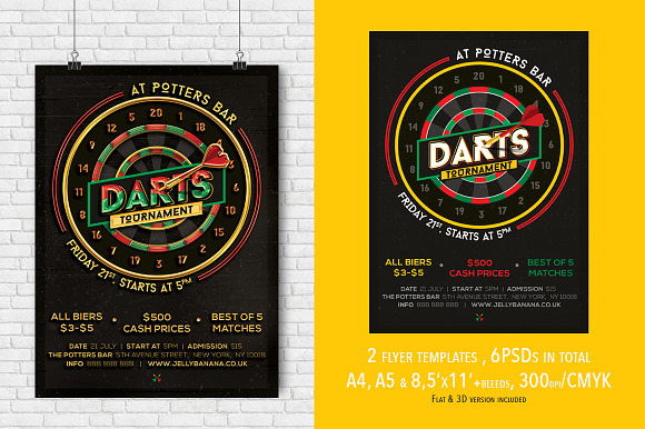 Darts Mag Ad Poster Or Flyer