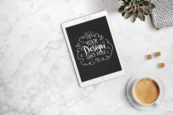 Download iPad with coffee + PSD 24-0005