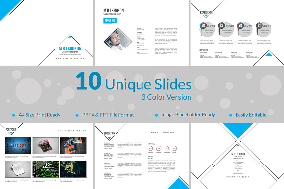Corporate CV PowerPoint Tamplate