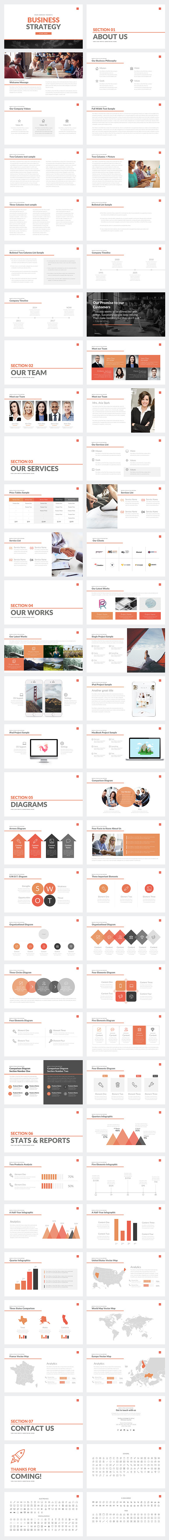 Business Strategy Deck PowerPoint in Presentation Templates - product preview 9