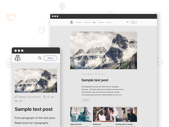 Chipmunk - WP Theme for Curators in WordPress Minimal Themes - product preview 4