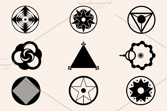 Six Crop Circles Icons