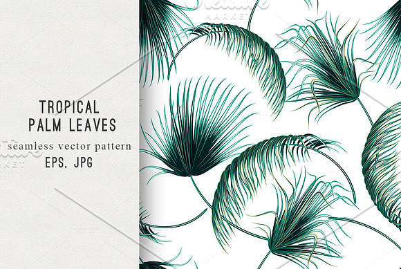 Tropical Jungle Leaves Pattern