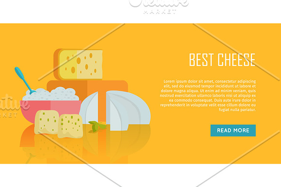 Best Cheese Banner Natural Farm Food