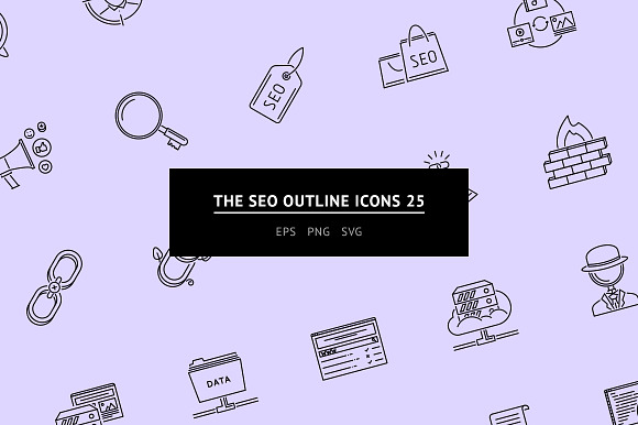 The SEO Outline Icons 25