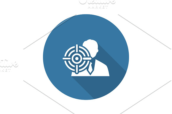 Headhunting Icon Business Concept Flat Design