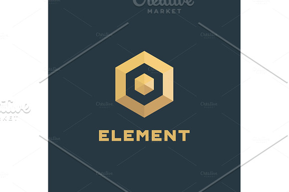 Logo Element Volume And Flat Polygon Style Vector Icon Of High-quality Beautiful Yellow Sign