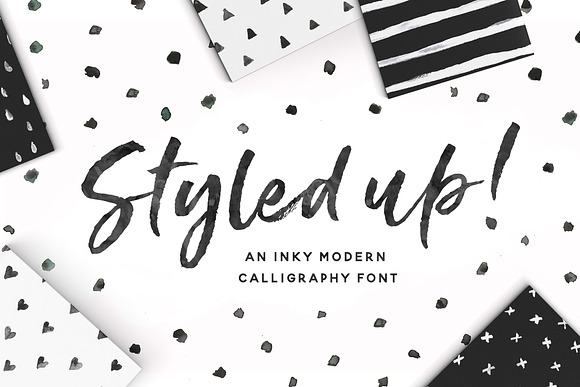 Styled up!Brush Calligraphy Font Duo in Script Fonts