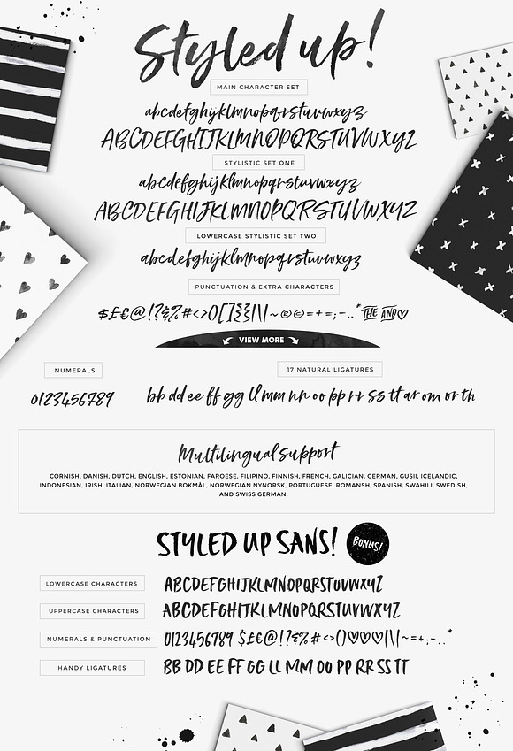 Styled up!Brush Calligraphy Font Duo in Script Fonts - product preview 11