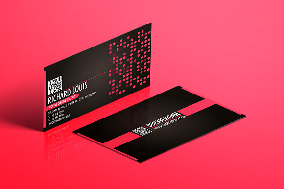 Hot Pink Business Card Design