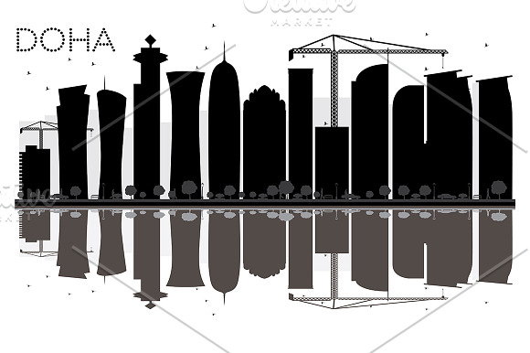 Doha City Skyline