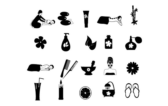 Spa And Massage Icons