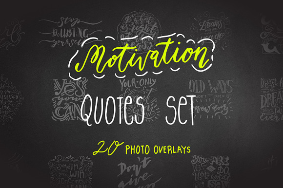 Motivation Quotes Set