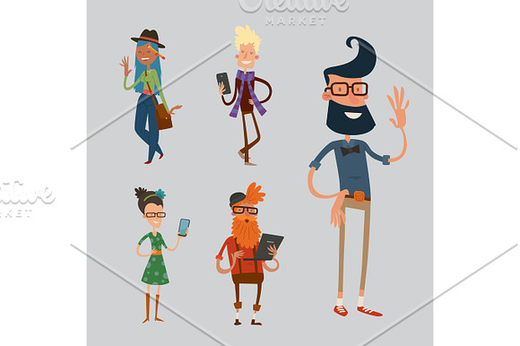 Creative Team Hipster Business Landing Page Group Portrait Website Profile About Page Design Studio Designer Job Art-director Boss