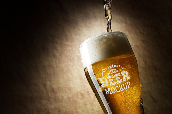Download Free Beer Glass Mock Up 68 Psd PSD Mockup Template