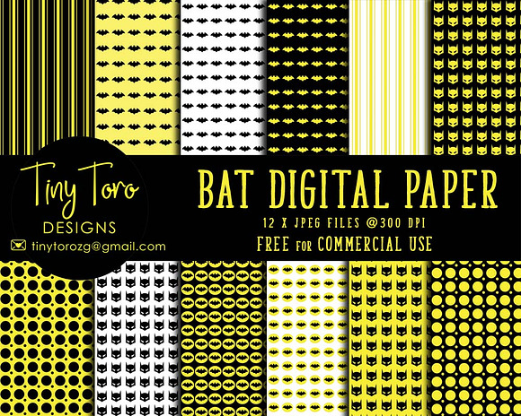 Bat Digital Paper Pack