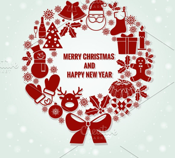 Merry Christmas and Happy New Year ~ Illustrations ~ Creative Market