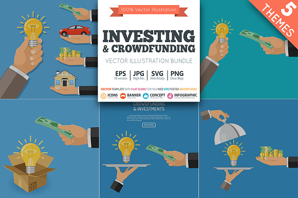 Crowdfunding And Investing Concept
