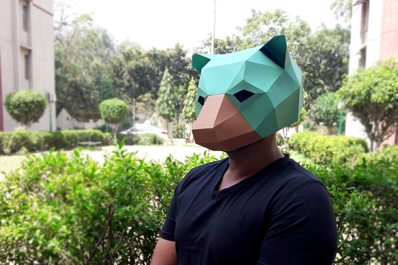 DIY Bear Mask 3D Papercrafts
