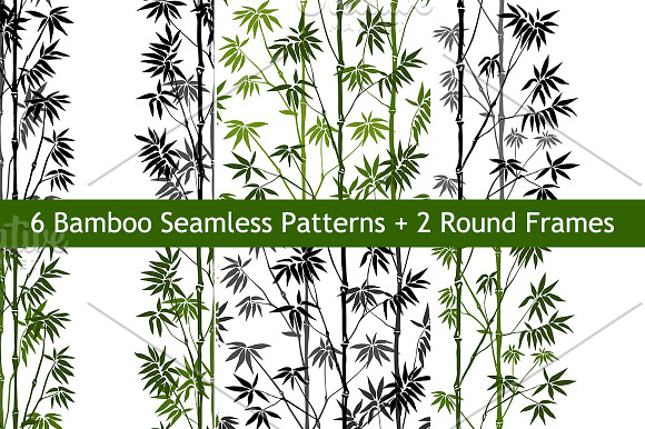 Bamboo Seamless Patterns