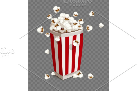Paper Cup With Popcorn