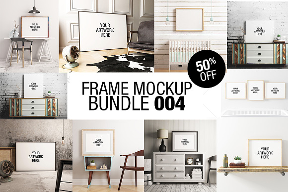 Frame Mockup Bundle 004 50% OFF